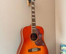 Epiphone Inspired By Gibson Hummingbird Masterbilt 12-string - Aged Cherry Sunburst Gloss