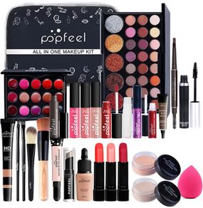 28Pcs Professional Makeup Set, Essential Make up Starter Set All-In-One Make-up Gift Sets With Cosmetic bag Eyeshadow Palette Lip Gloss Concealer blush Foundation Brush (FREE POSTAGE)