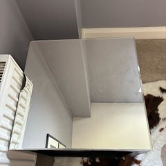 Mirrored bedside locker