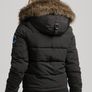 Superdry-Everest Hooded Puffer Bomber Jacket size uk 8 Image 2