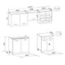 Kitchen Cabinet Unit 5 Pieces Wenge Look Image 4