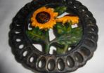 Metal Sunflower T - Pot Stand for Sale