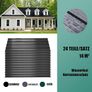 24  x Galvanised Trapezoidal Corrugated Roofing Sheets  Rust-Resistant Image 3