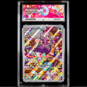 Morpeko 206/182 Ace Grading 9 Mint llustration AR Rare Paradox Rift Pokemon Card