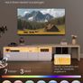 Adjustable TV Stand with LED Lights, Storage & Charging Ports  Fits Up to 65inch TVs Image 3