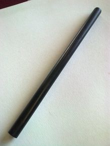 Old lignum vitae round ruler and counting stick