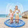 Splash Pad, Sprinkler & Splash Play Mat for Toddlers, Inflatable Outdoor Party Sprinkler Pad Wading Pool with 5 Patches for Kids (FREE POSTAGE) Image 3