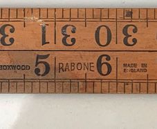 Vintage Rabone 36 inch Boxwood Carpenter's Ruler No. 1167