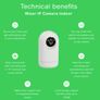 Wiser IP Security camera, pan and tilt adjustment, indoor, white Image 2