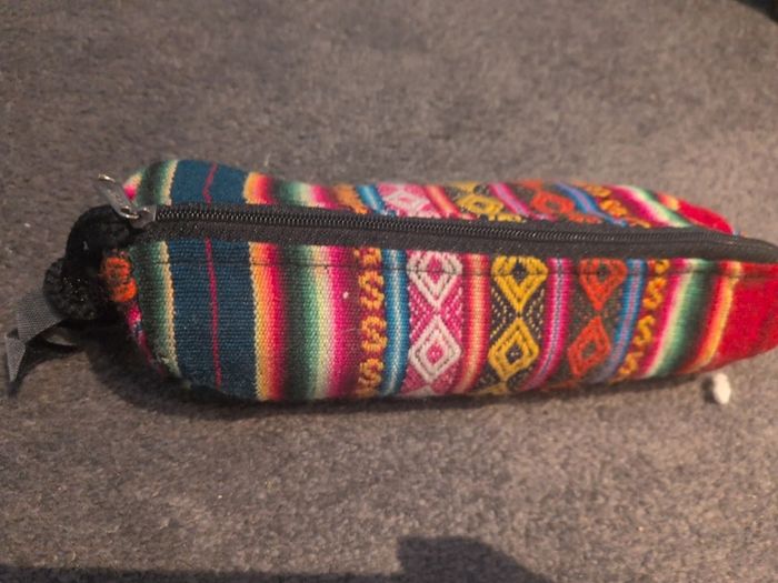pencil case and pens