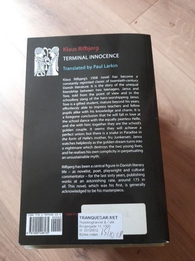Terminal Innocence, by Klaus Rifbjerg