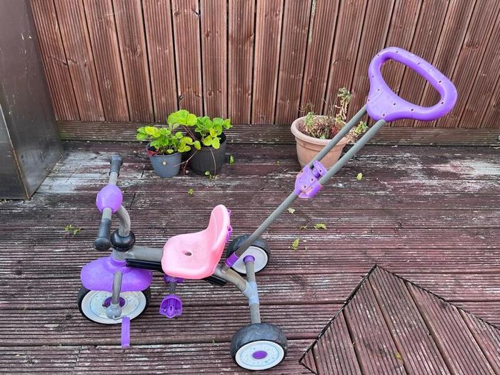 Kids Trike with Parent Handle - Used but Working