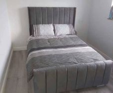 Double & King Size Bed Frame With Mattress Opt