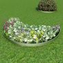 Lawn Fence 10 pcs Galvanised Steel 100x20 cm Image 3