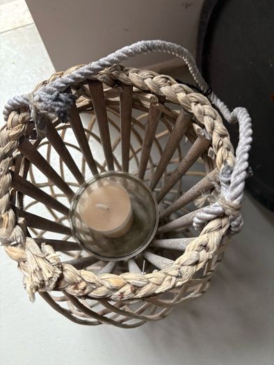 wicker lanterns