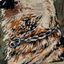 Vintage Needlepoint Tapestry Featuring a German Shepherd Dog Image 3