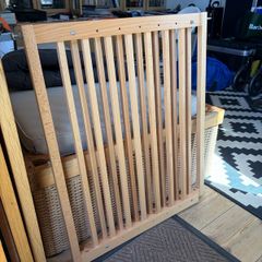 stairs gate, wooden/timber
