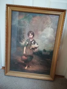 Framed print of "A Cottage Girl"