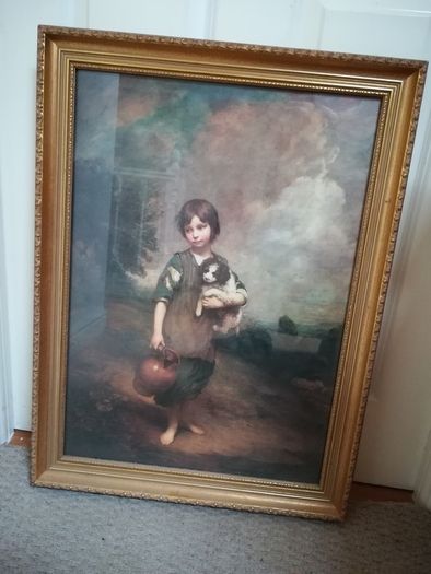 Framed print of "A Cottage Girl"