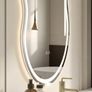 LED Bathroom Mirror Antifog Touch Irregular Shape Image 3