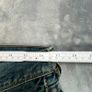 Levis 501 Original Button Fly Jeans W34 L26 - Distressed Ripped Cropped Blue Image 5