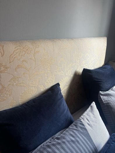 Free Double bed plus designer  headboard