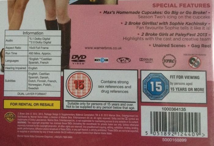 2 Broke Girls - Season 2 (2012-2013) [ Dvd T V Boxset] STILL SEALED