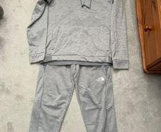 Grey north face tracksuit