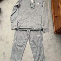 Grey north face tracksuit