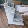 Queen Anne high back arm chairs Image 9