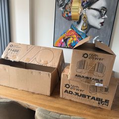 3 x sturdy cardboard boxes
