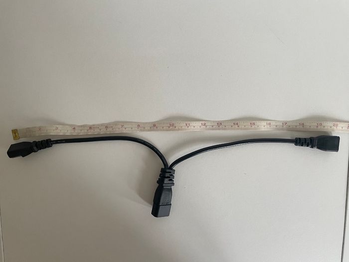 Y Type Dual Computer & Screen Power Splitter.
