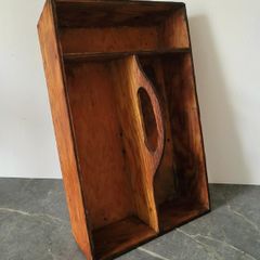 Antique hand crafted cutlery box