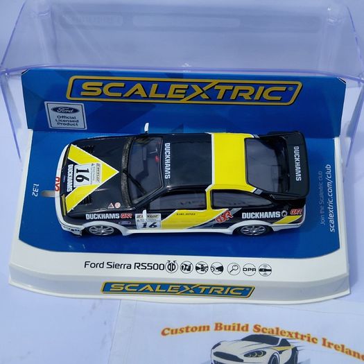 Scalextric Ford Sierra RS500 #16 Slot car ( C4552A btcc touring saloon )