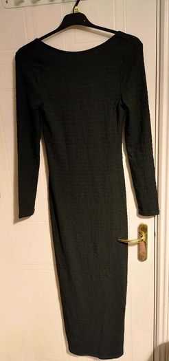 Textured Black Maxi Dress BRAVE SOUL London Size UK 8