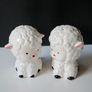 Vintage Novelty Cruet Set Little Lamb Shakers Image 2