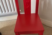 Red toddler chair