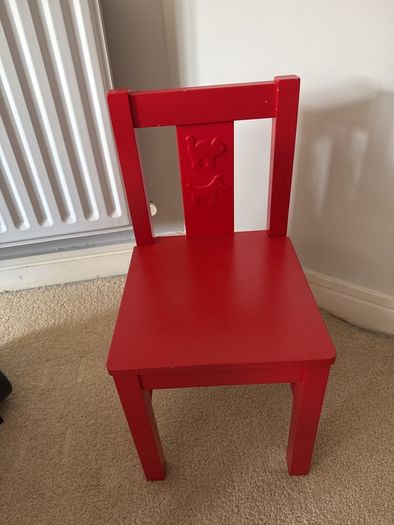Red toddler chair