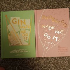 2 Cocktail books Gin and Prosecco