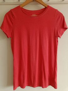 GAP Vintage Wash Tee - Coral Pink - XS