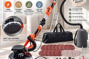 1150W Electric Drywall Sander with Dust Collection, LED Light &amp; Extendable Handle