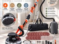 main image for ad 1150W Electric Drywall Sander with Dust Collection, LED Light &amp; Extendable Handle