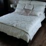 Brown leather bed Image 3