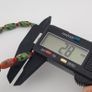 Antique Venetian Style Floral Parrot Green Glass Beads Necklace Image 10