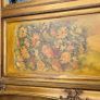 Antique giltwood overmantle with handpainted panels Image 2