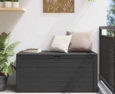 Garden Storage Box Anthracite 116x44x55 cm