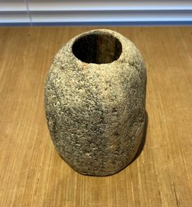 Blatunga hand-carved natural granite bud vase