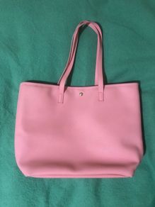 Pink rose shopper bag