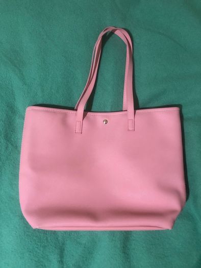 Pink rose shopper bag