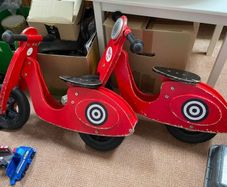 Wooden balance bike